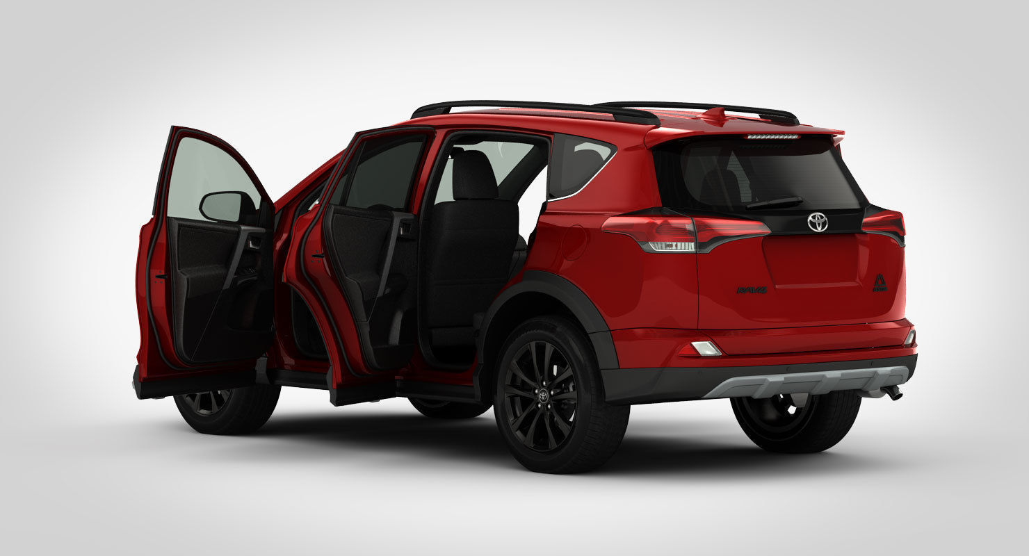 Toyota RAV4 Adventure 2018 detailed interior 3D model_14