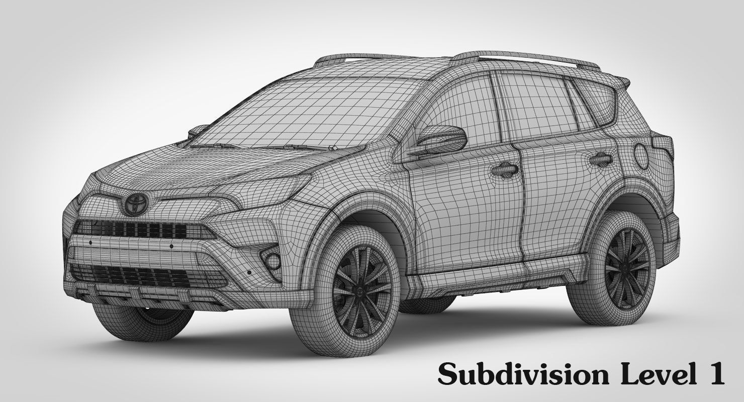 Toyota RAV4 Adventure 2018 detailed interior 3D model_20