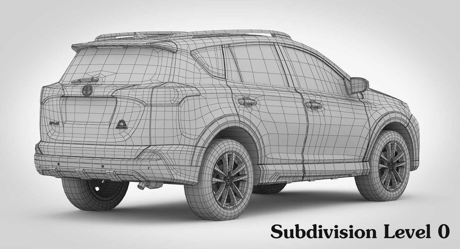 Toyota RAV4 Adventure 2018 detailed interior 3D model_21