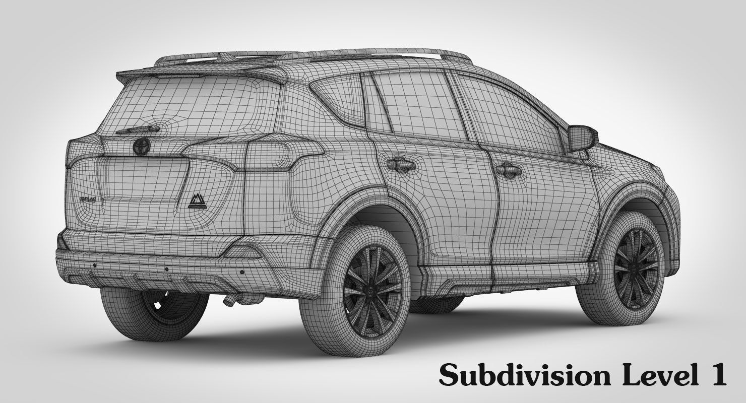 Toyota RAV4 Adventure 2018 detailed interior 3D model_22