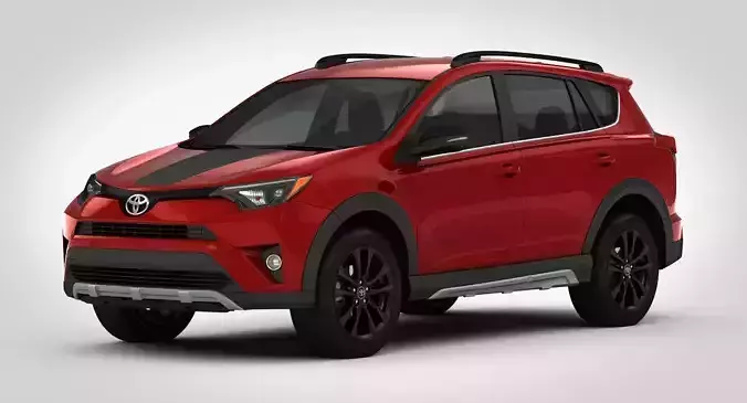 Toyota RAV4 Adventure 2018 detailed interior 3D model