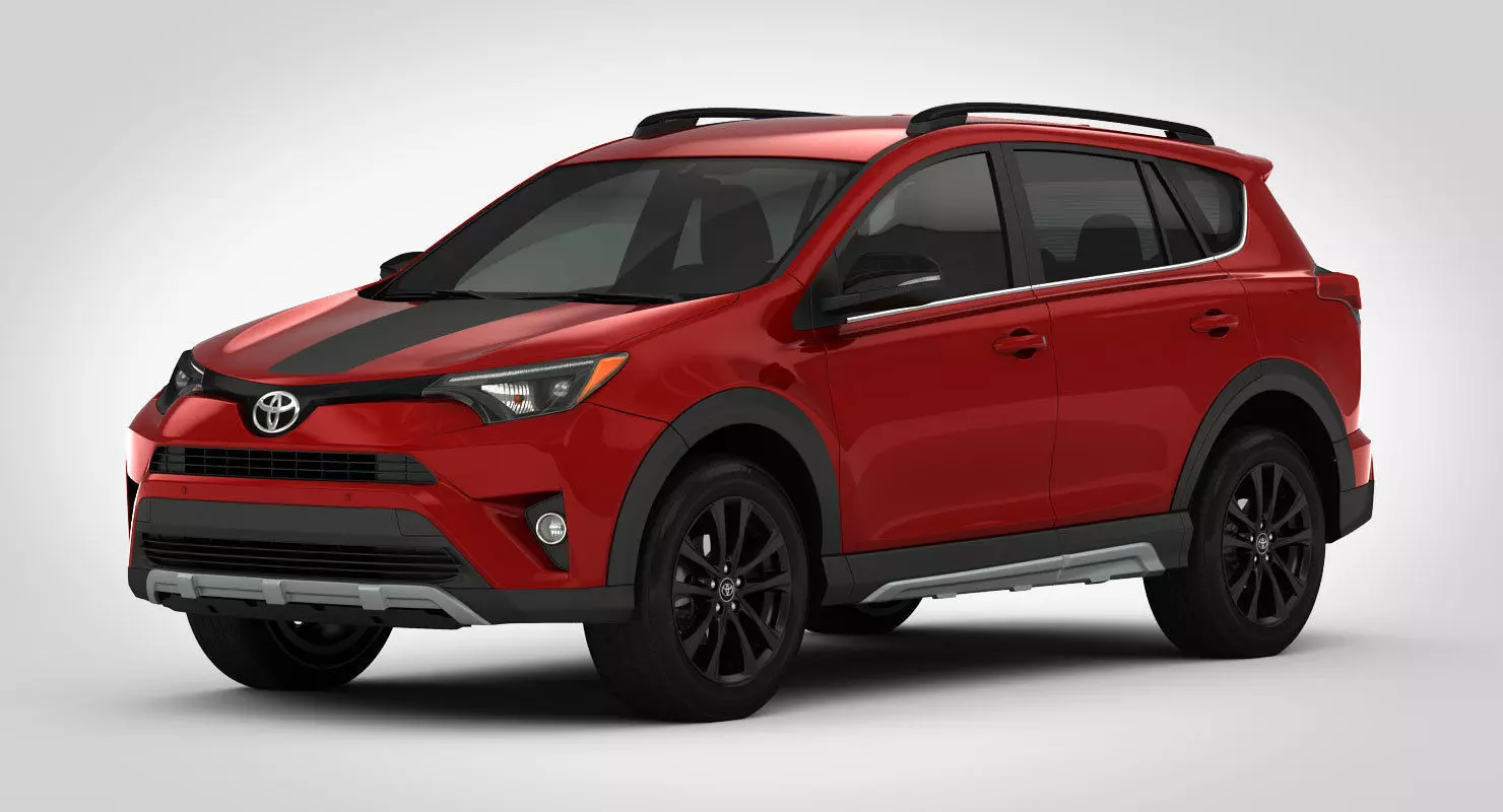 Toyota RAV4 Adventure 2018 detailed interior 3D model_0
