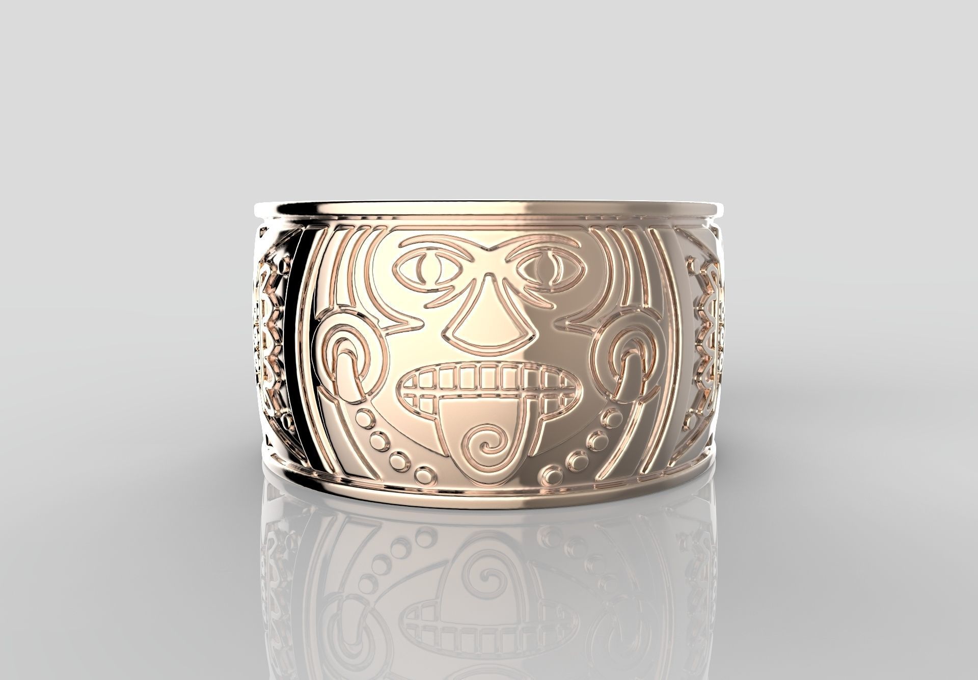 R-31 Ring Mayan calendar 3D print model 3D print model_2