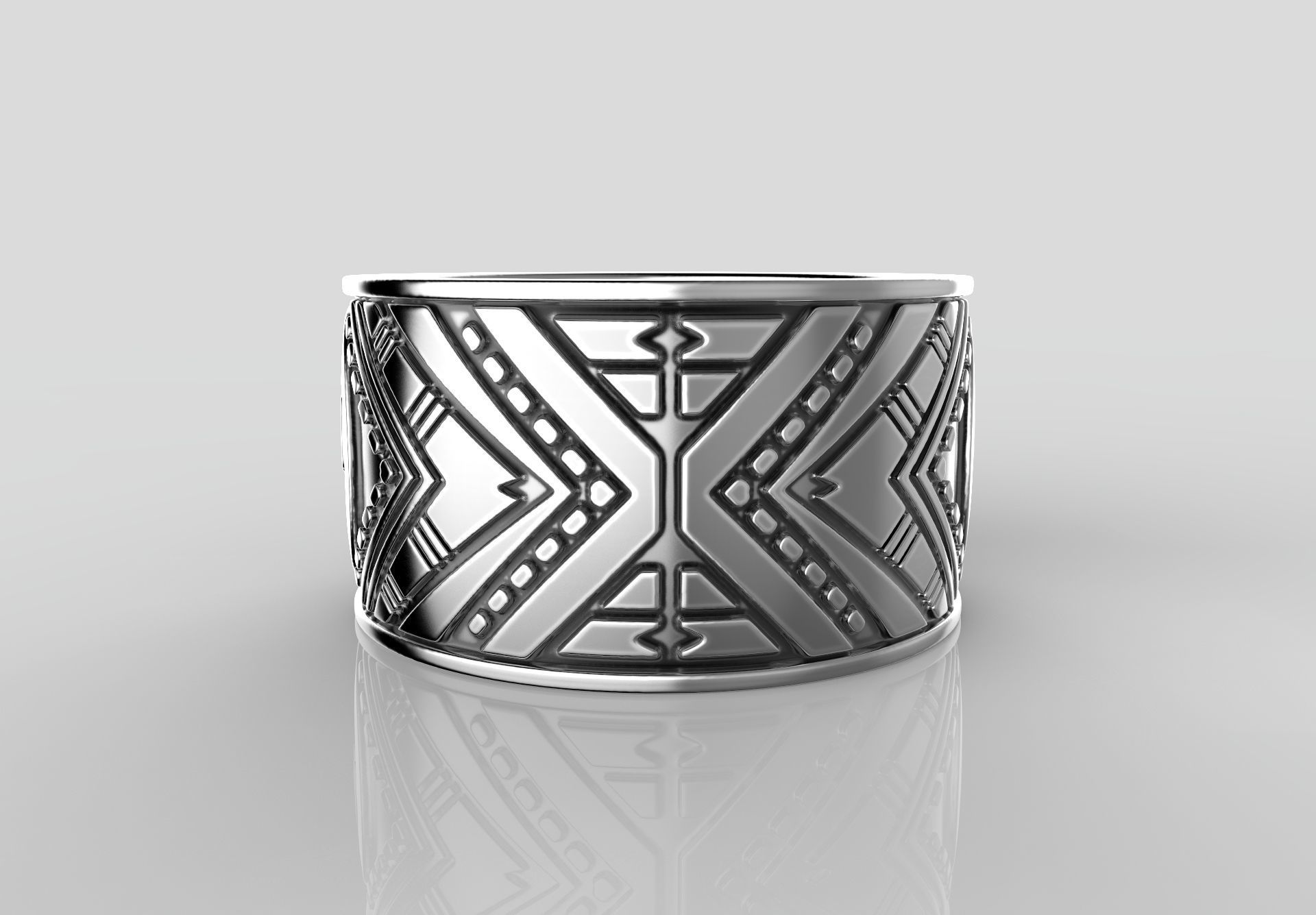 R-31 Ring Mayan calendar 3D print model 3D print model_6