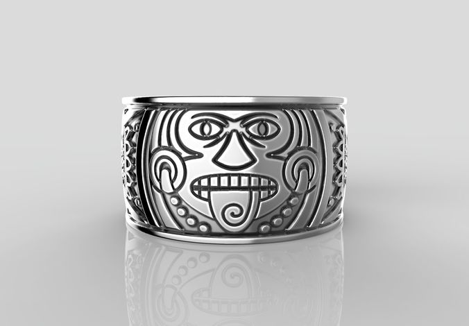 R-31 Ring Mayan calendar 3D print model 3D print model