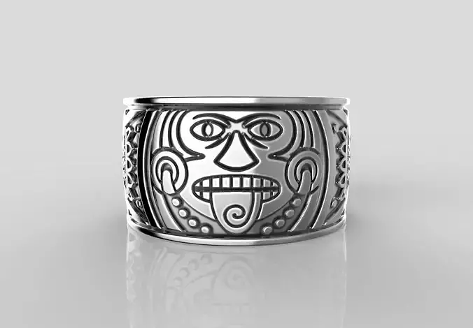 R-31 Ring Mayan calendar 3D print model