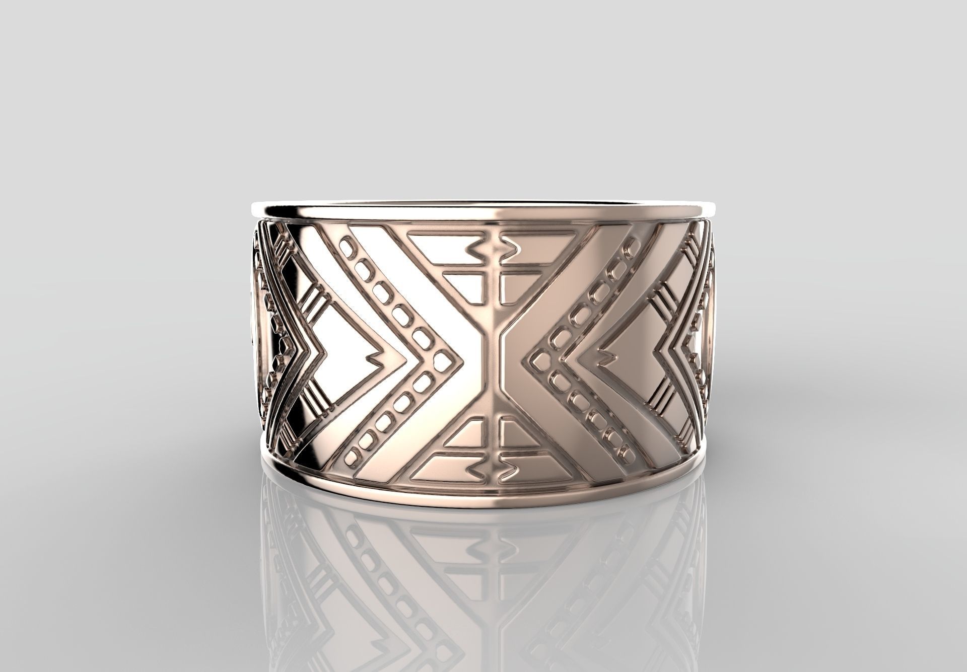 R-31 Ring Mayan calendar 3D print model 3D print model_7