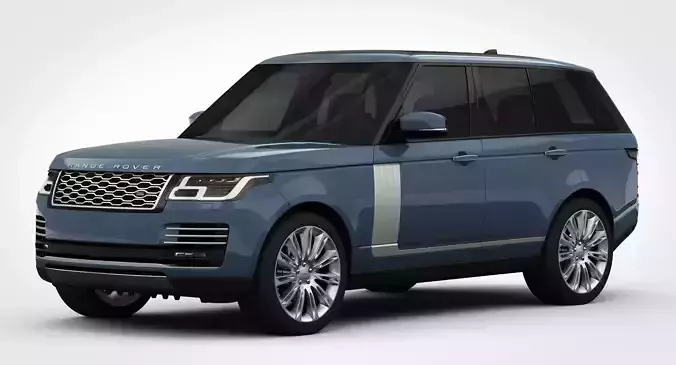 Range Rover Autobiography 2018 detailed interior 3D model