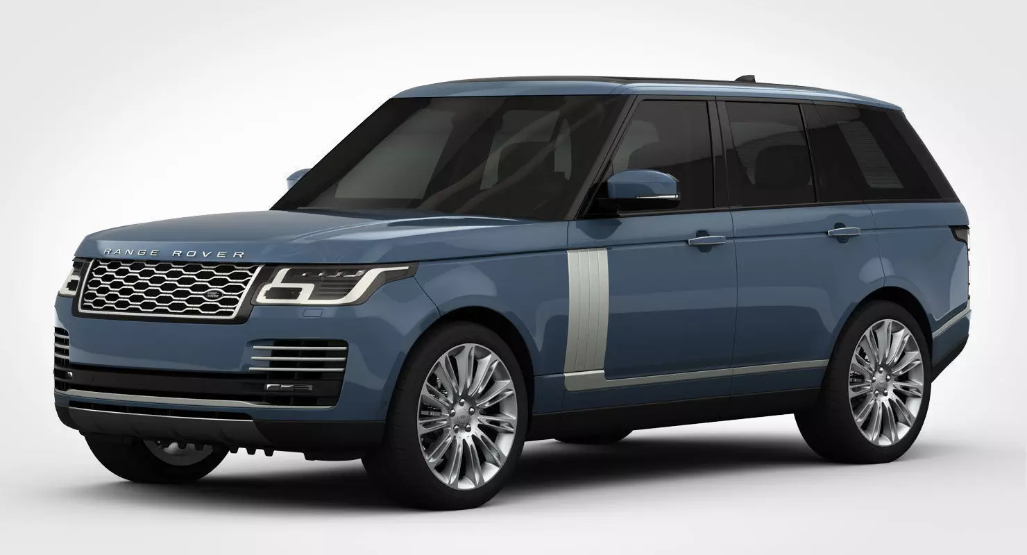 Range Rover Autobiography 2018 detailed interior 3D model_0
