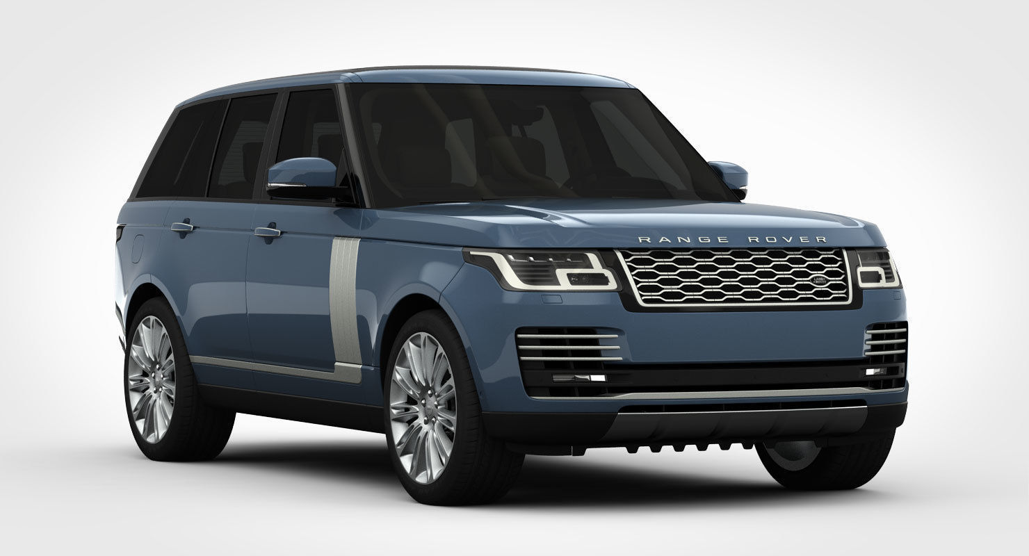Range Rover Autobiography 2018 detailed interior 3D model_4