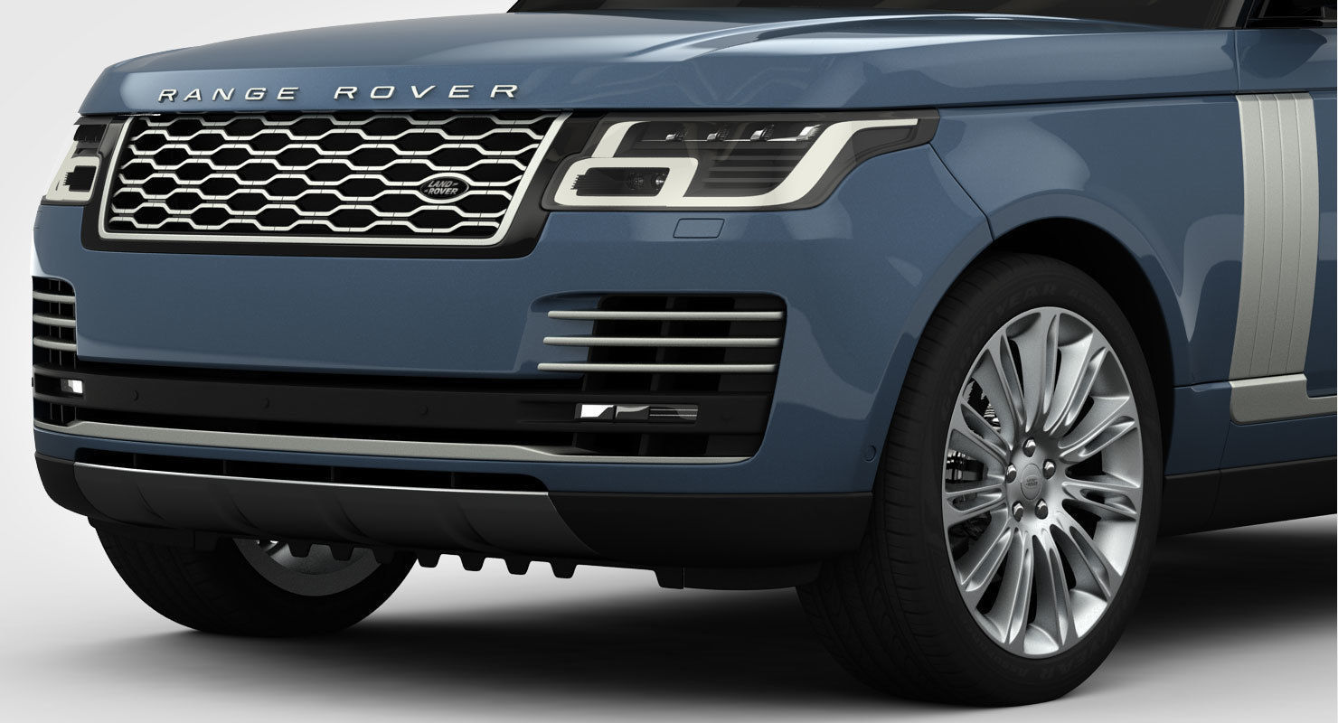 Range Rover Autobiography 2018 detailed interior 3D model_9