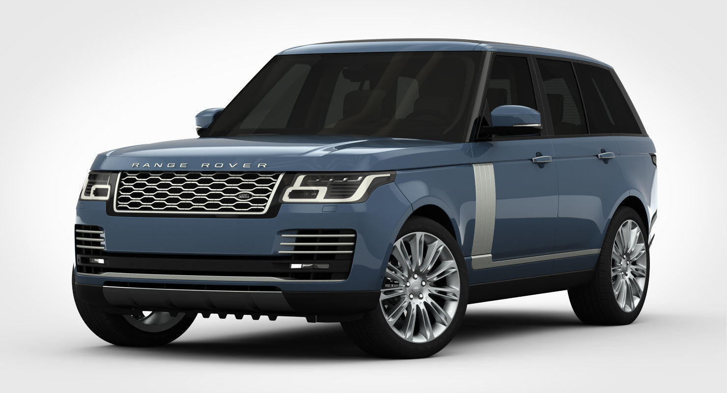 Range Rover Autobiography 2018 detailed interior 3D model_2