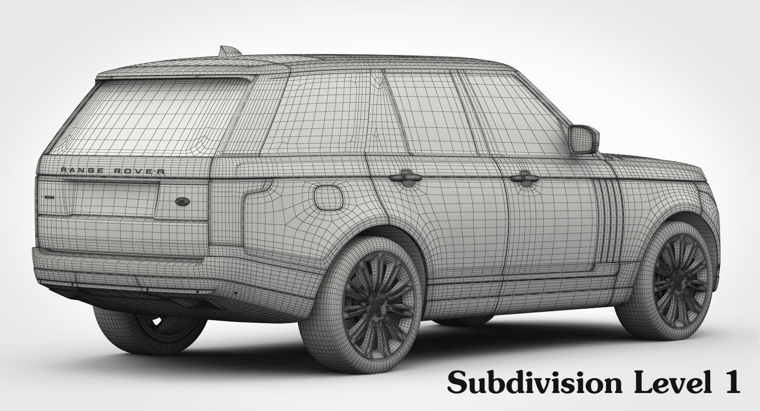 Range Rover Autobiography 2018 detailed interior 3D model_20