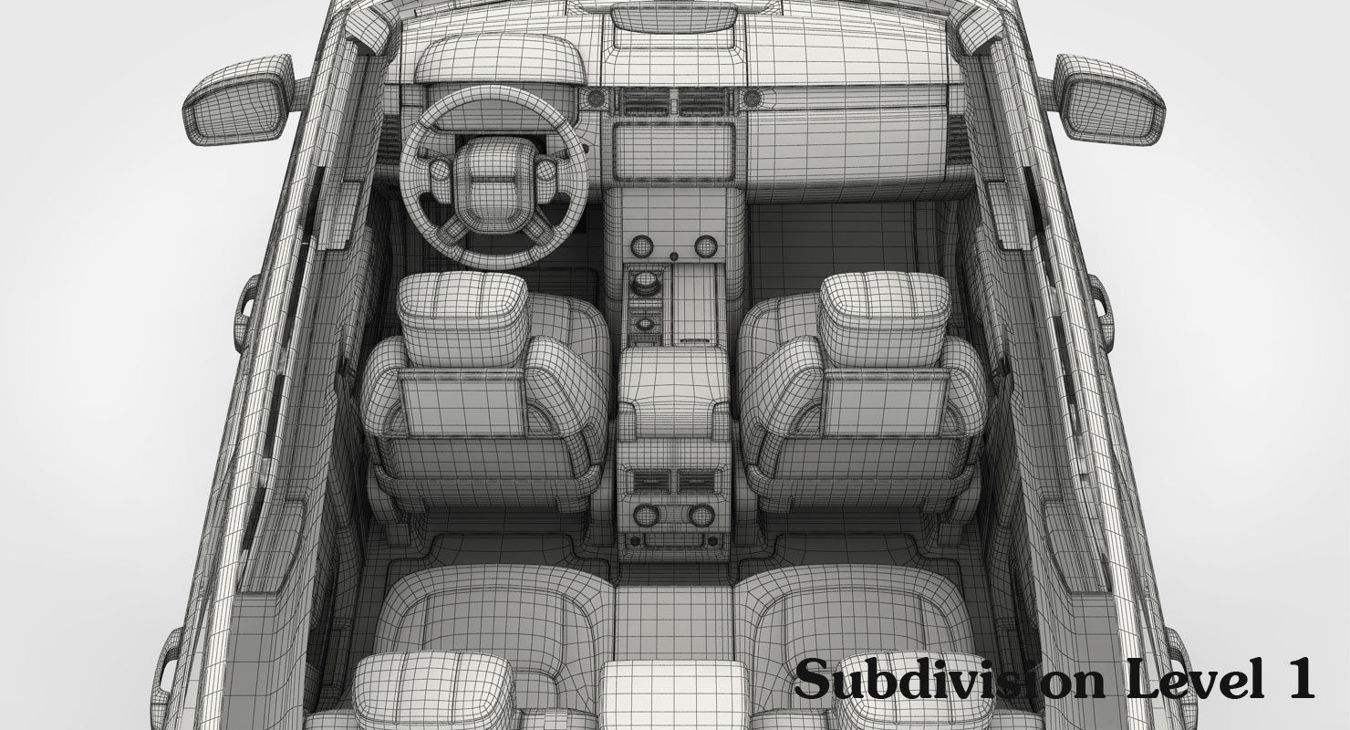 Range Rover Autobiography 2018 detailed interior 3D model_22