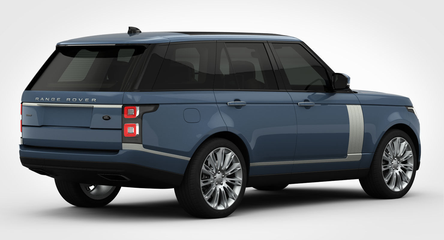 Range Rover Autobiography 2018 detailed interior 3D model_1