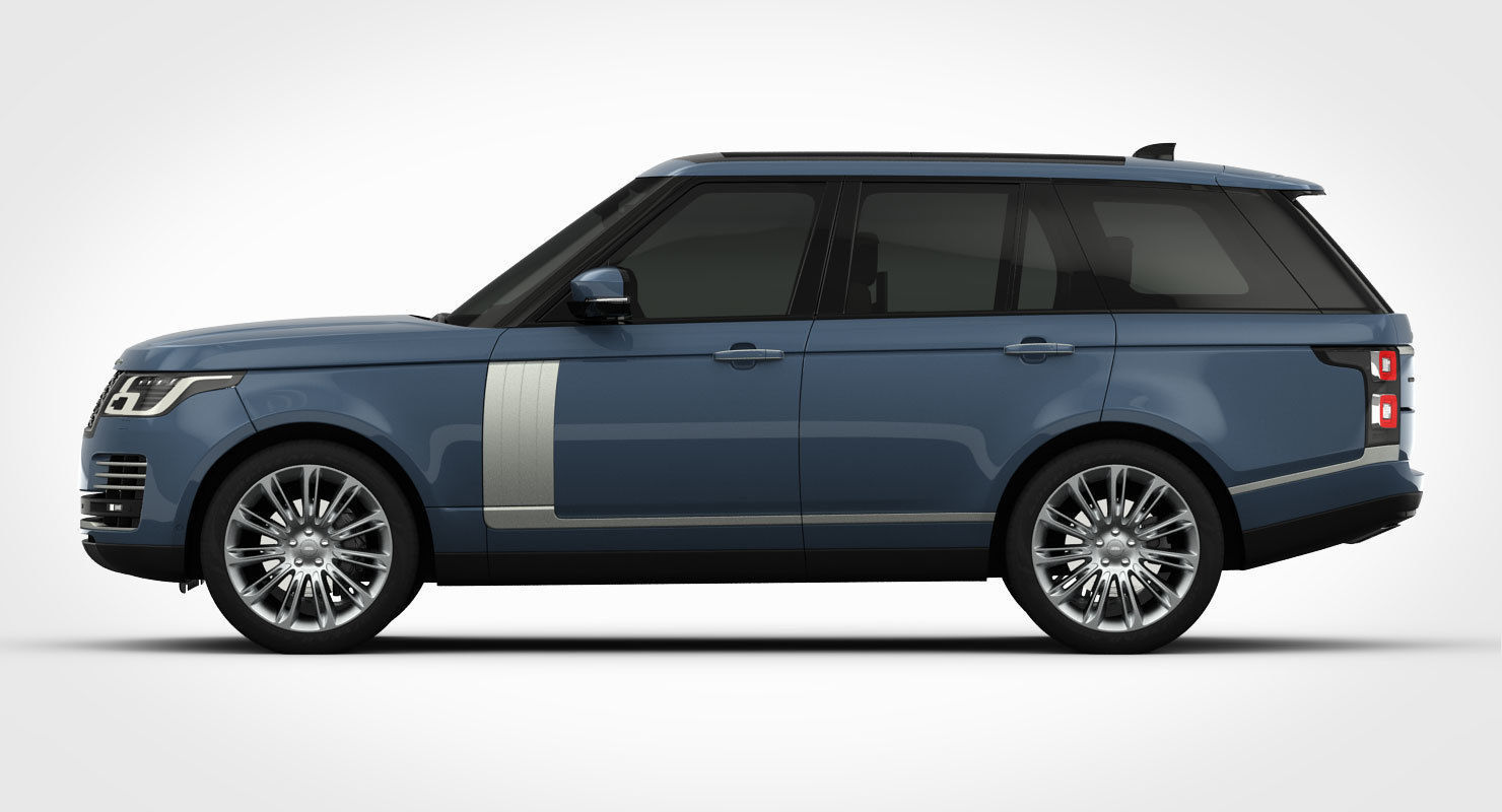 Range Rover Autobiography 2018 detailed interior 3D model_8