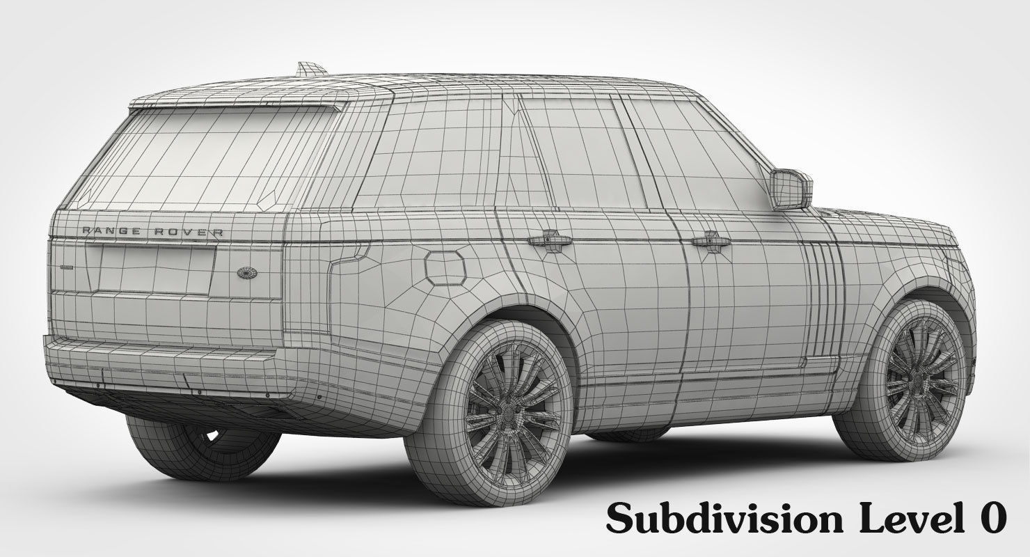 Range Rover Autobiography 2018 detailed interior 3D model_19