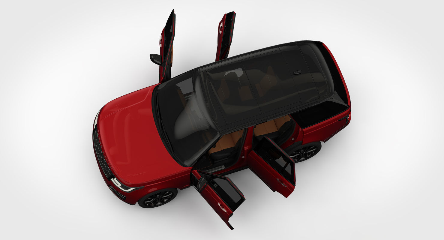 Range Rover SVAutobiography Dynamic 2018 detailed interior 3D model_11