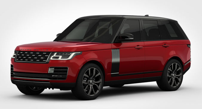 Range Rover SVAutobiography Dynamic 2018 detailed interior 3D model