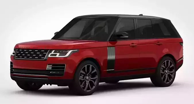 Range Rover SVAutobiography Dynamic 2018 detailed interior 3D model