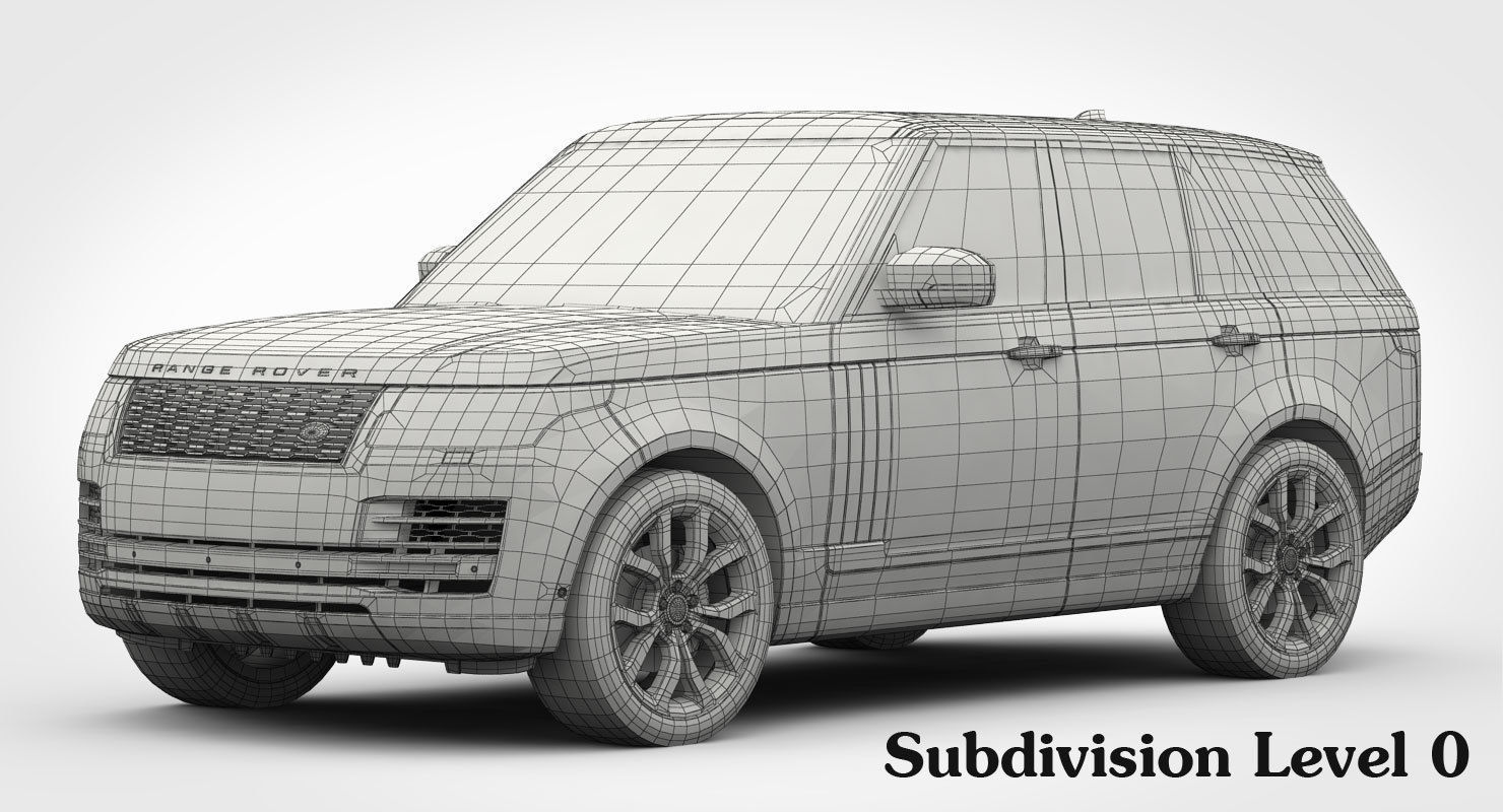 Range Rover SVAutobiography Dynamic 2018 detailed interior 3D model_17