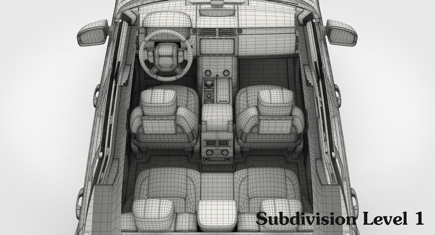 Range Rover SVAutobiography Dynamic 2018 detailed interior 3D model_22