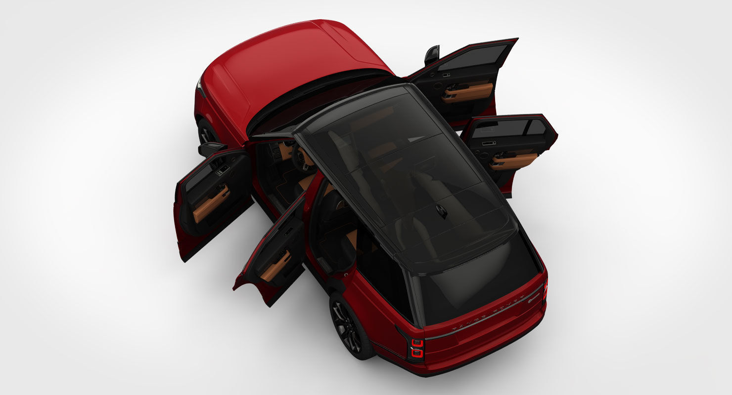 Range Rover SVAutobiography Dynamic 2018 detailed interior 3D model_12