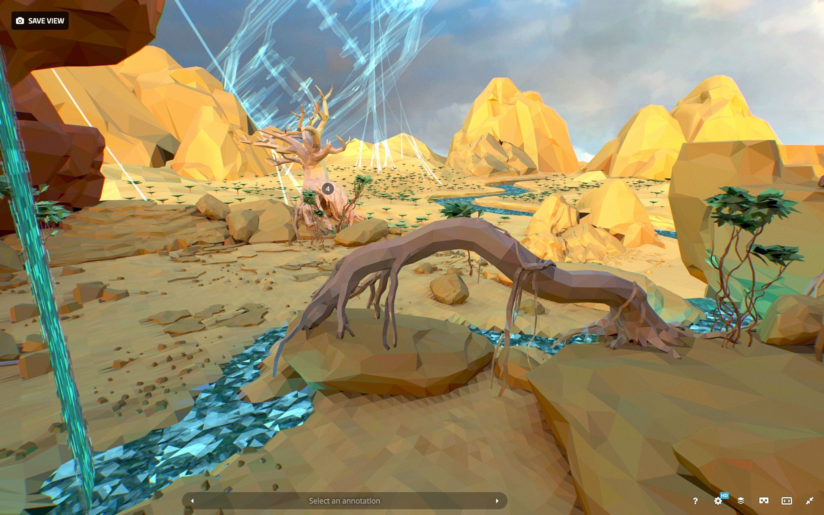 Low Polygon Art Level Sahara Africa Low-poly 3D model_64