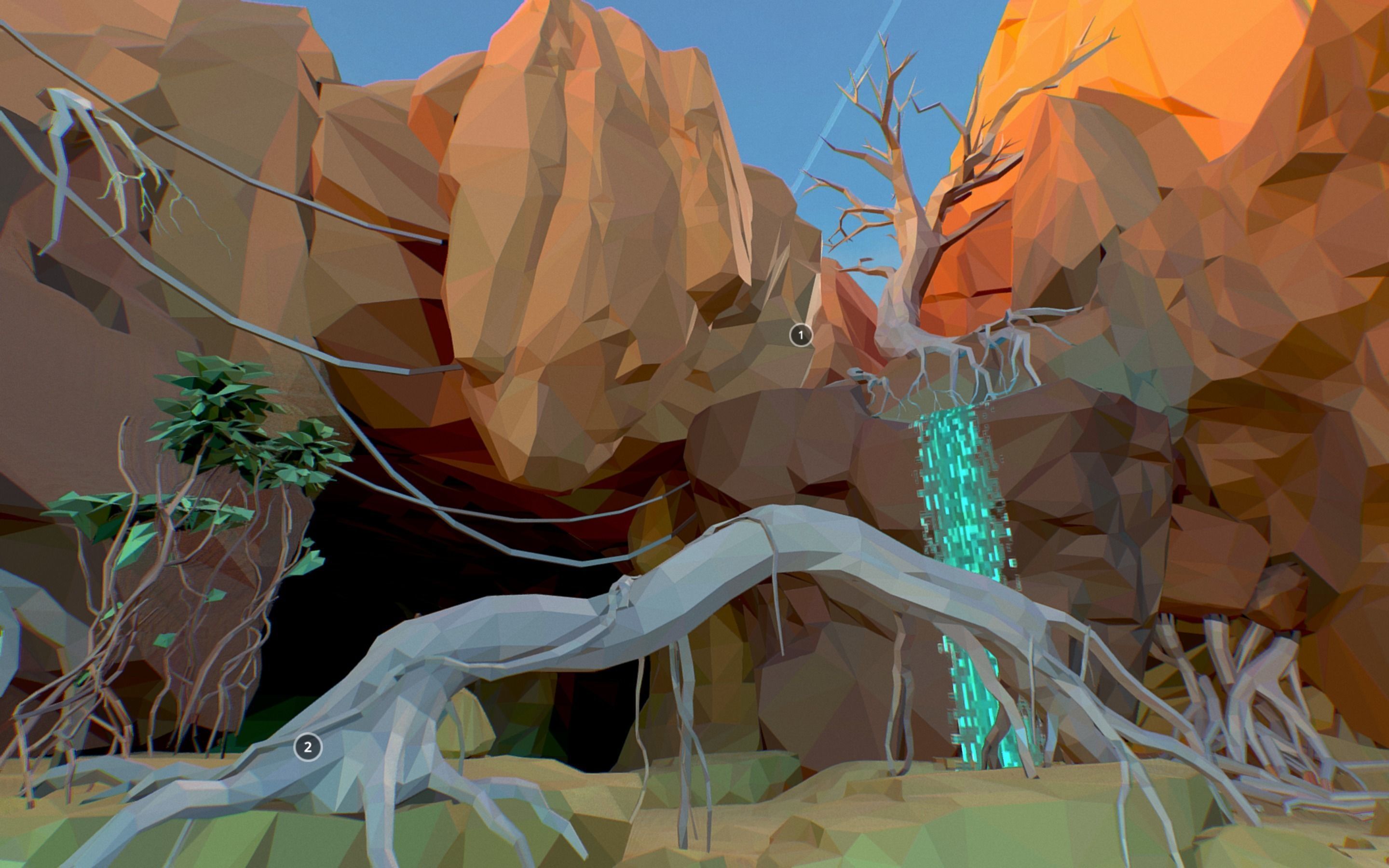 Low Polygon Art Level Sahara Africa Low-poly 3D model_75