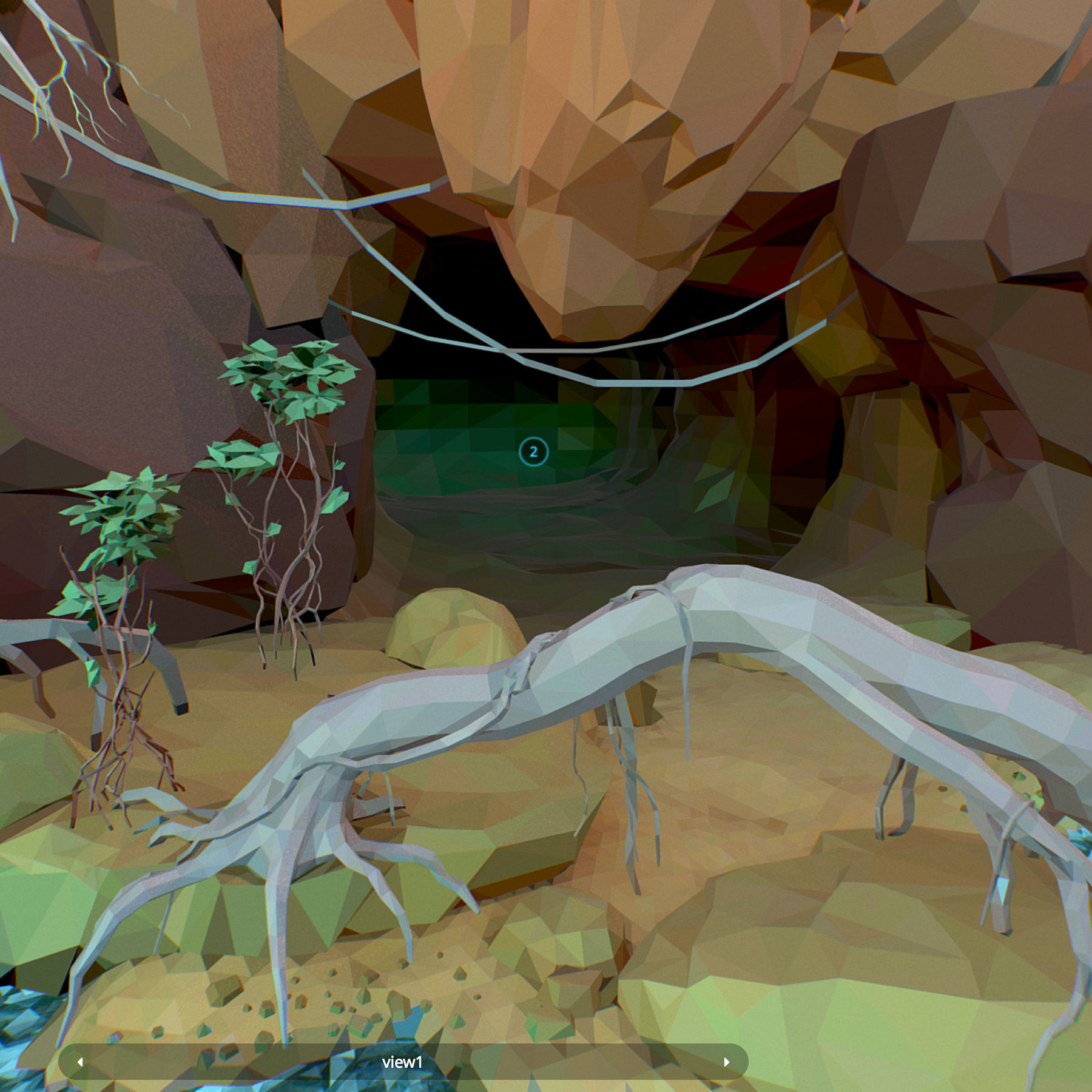 Low Polygon Art Level Sahara Africa Low-poly 3D model_12