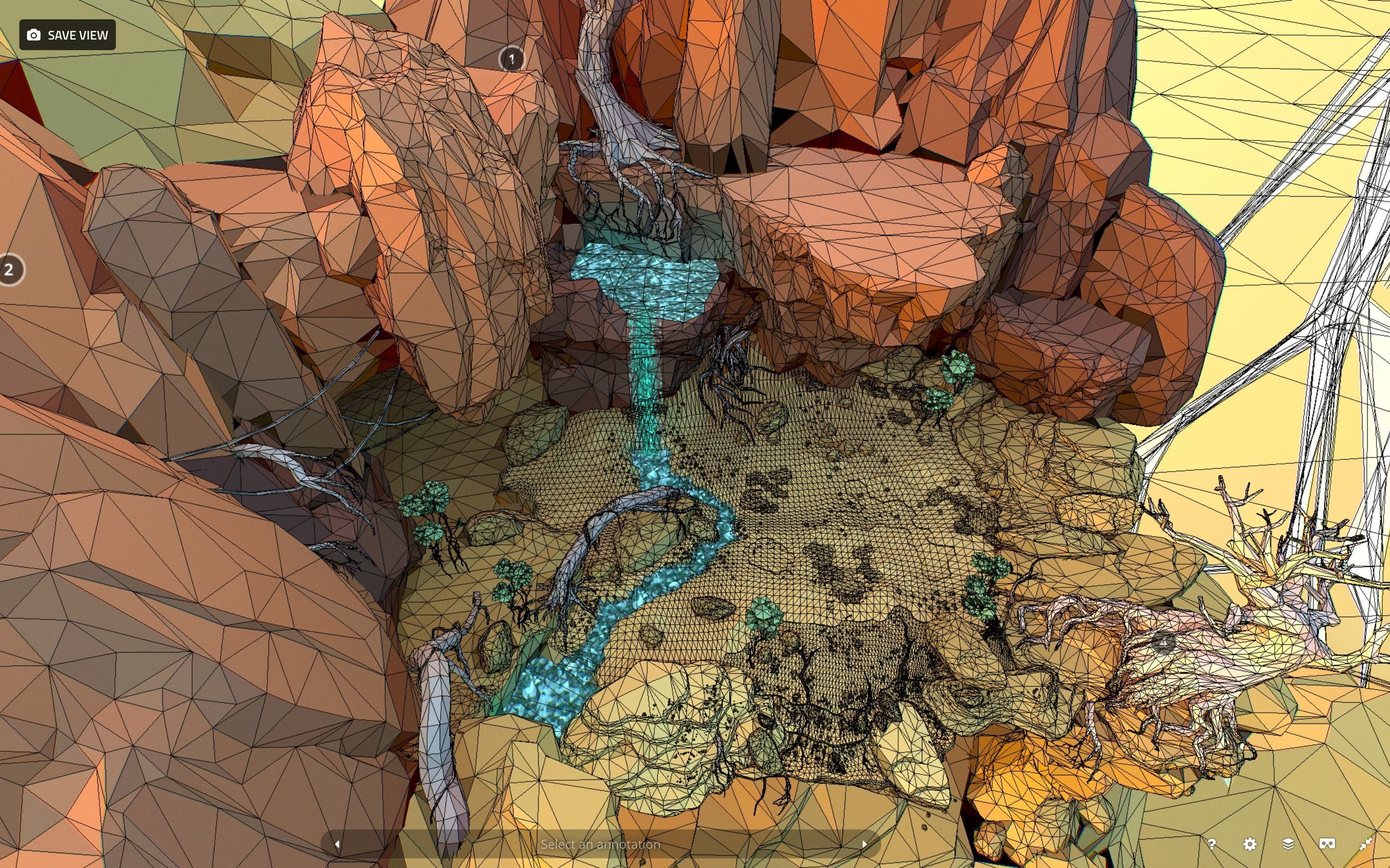 Low Polygon Art Level Sahara Africa Low-poly 3D model_108