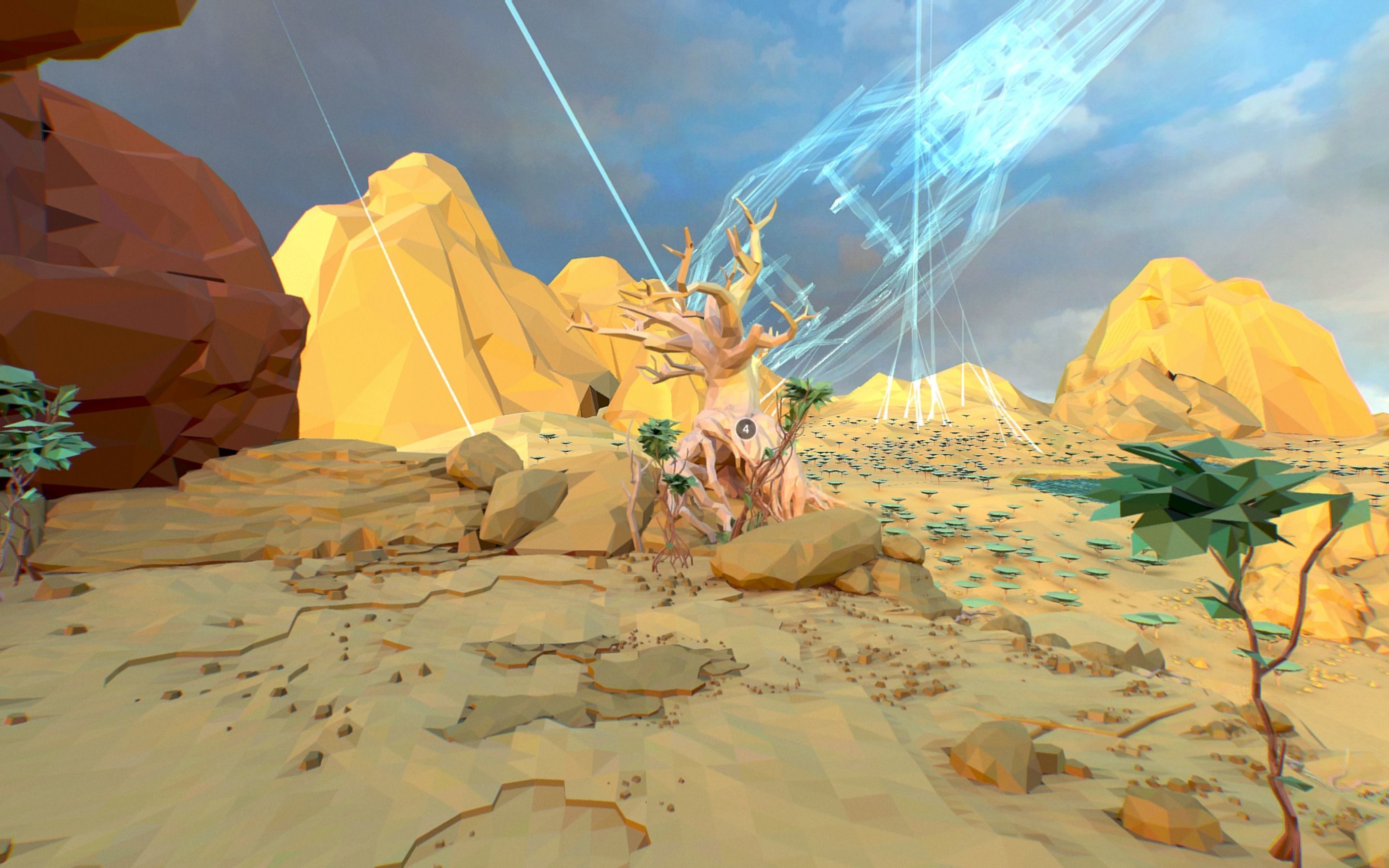 Low Polygon Art Level Sahara Africa Low-poly 3D model_90