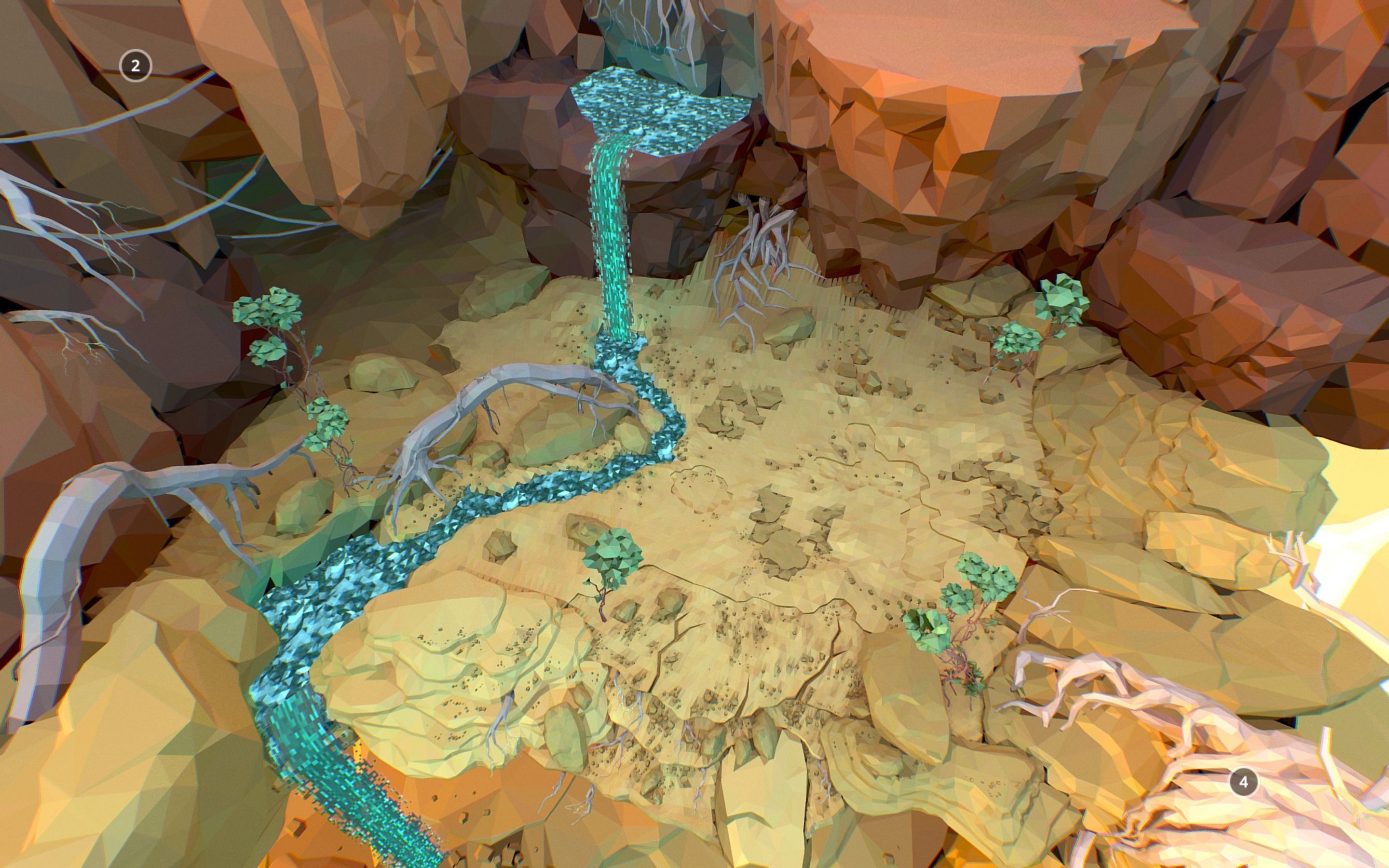 Low Polygon Art Level Sahara Africa Low-poly 3D model_69