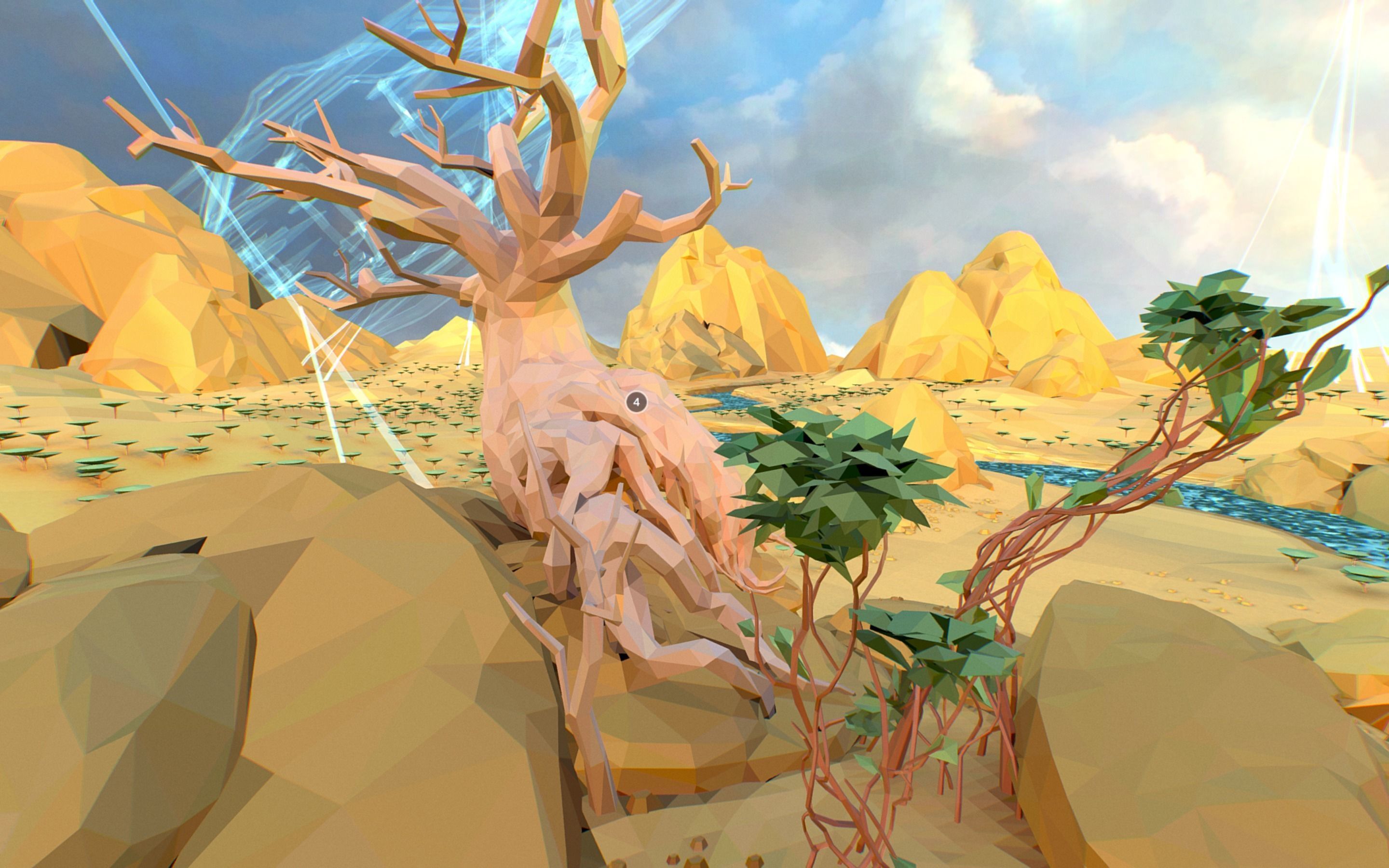 Low Polygon Art Level Sahara Africa Low-poly 3D model_95