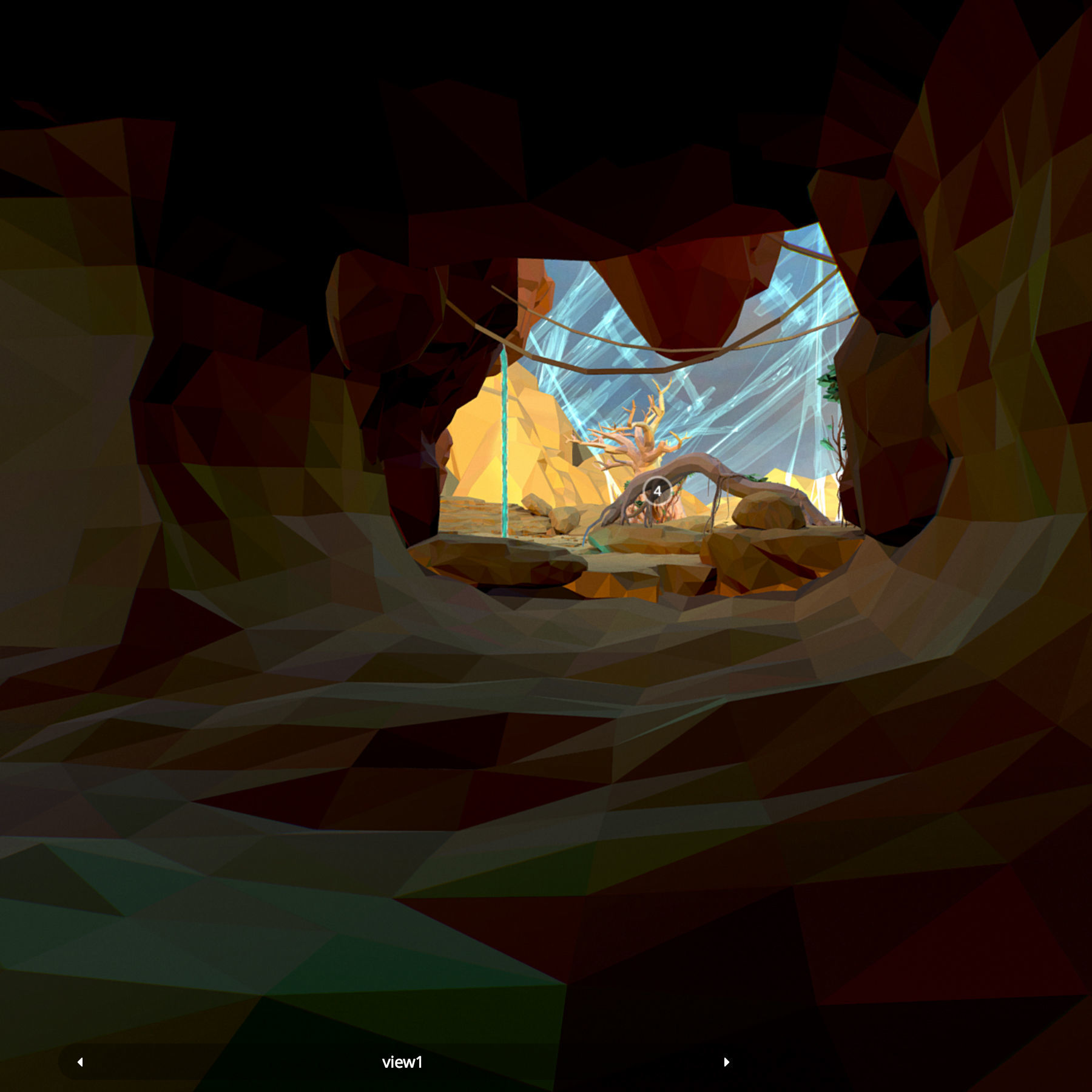 Low Polygon Art Level Sahara Africa Low-poly 3D model_27