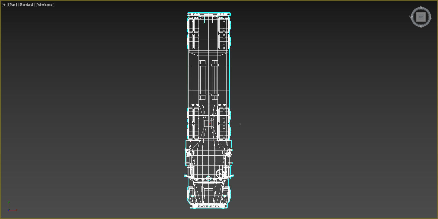 Low-Poly Cartoon Tank Truck Low-poly 3D model_15