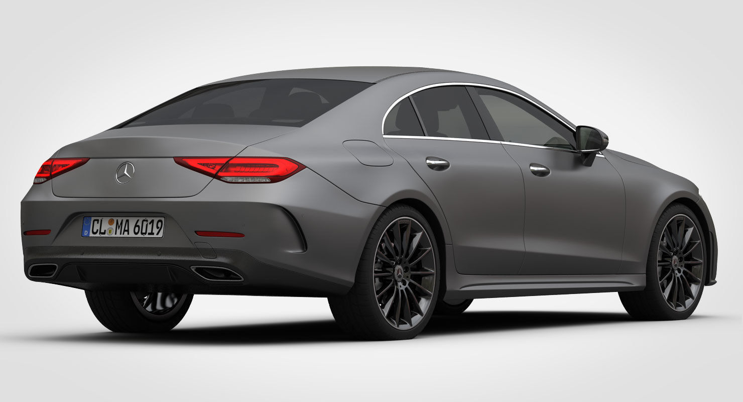 Mercedes-Benz CLS AMG Line 2019 detailed interior 3D model_1