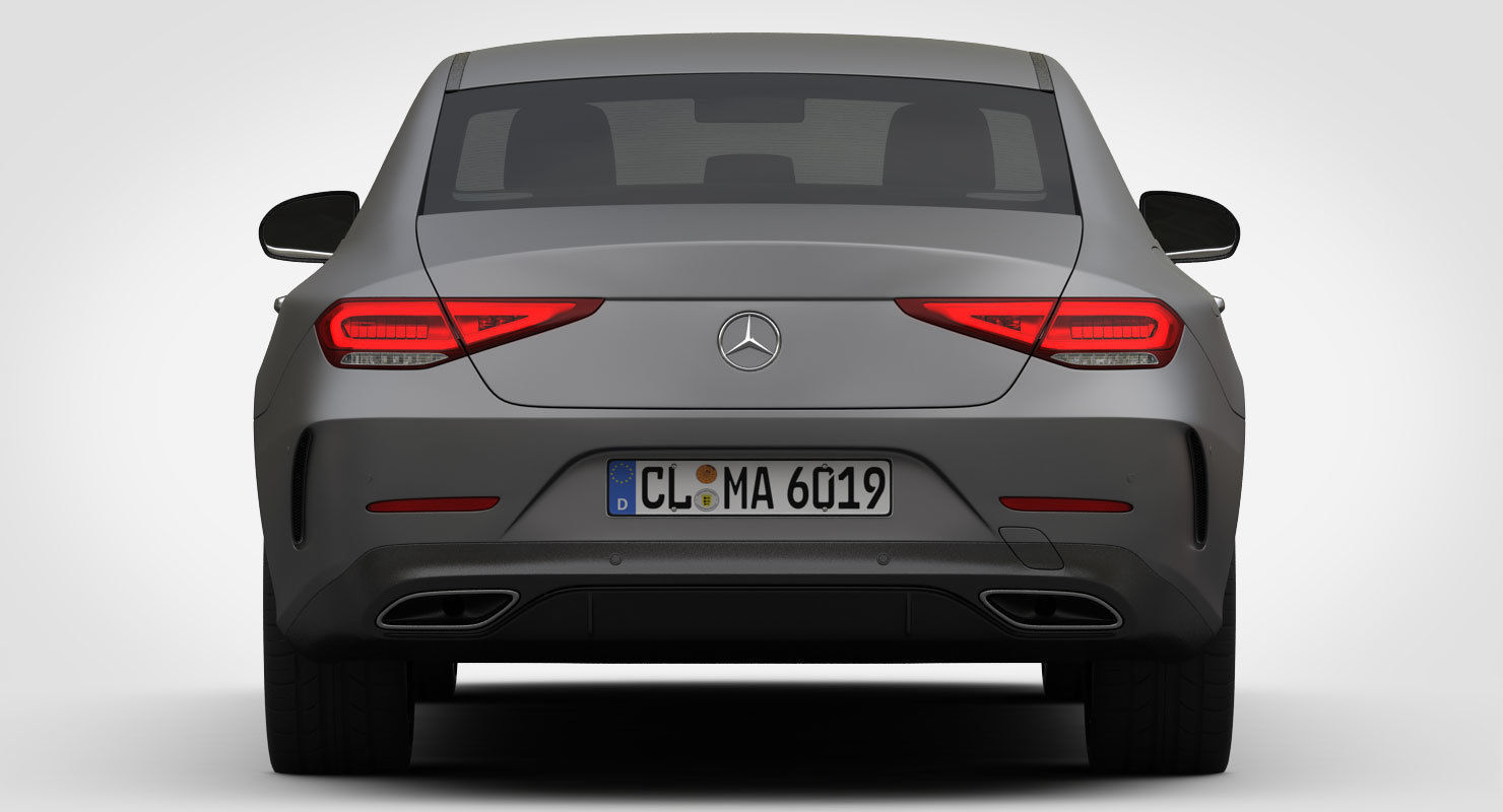 Mercedes-Benz CLS AMG Line 2019 detailed interior 3D model_10