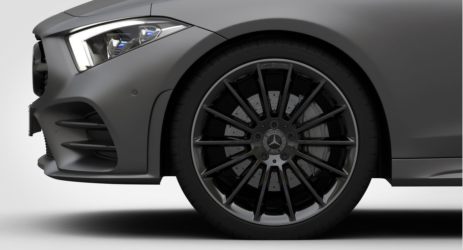 Mercedes-Benz CLS AMG Line 2019 detailed interior 3D model_12