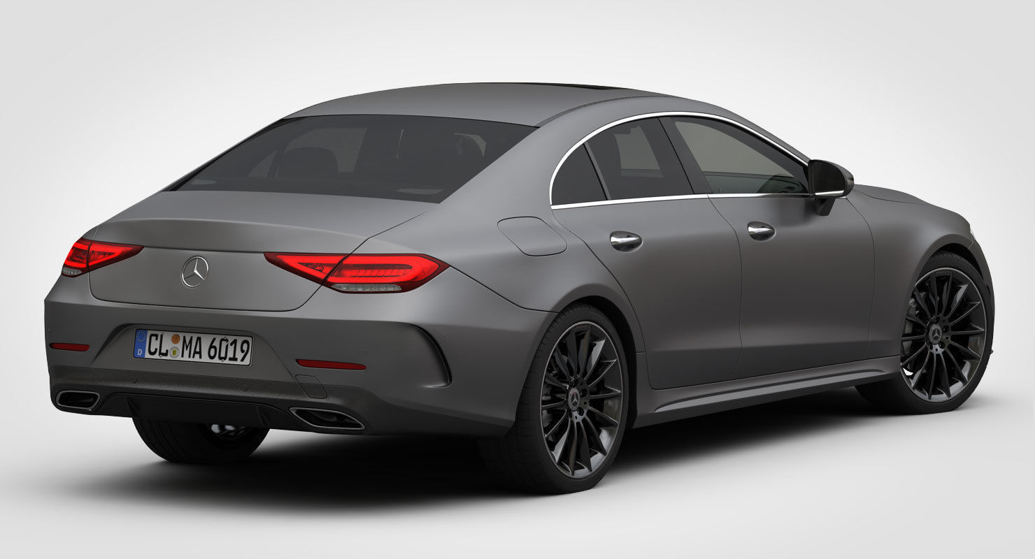 Mercedes-Benz CLS AMG Line 2019 detailed interior 3D model_3