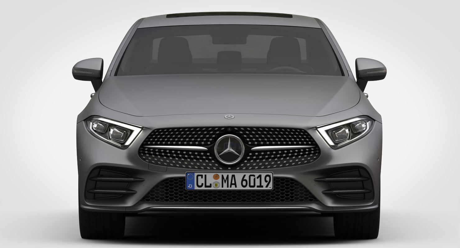 Mercedes-Benz CLS AMG Line 2019 detailed interior 3D model_9