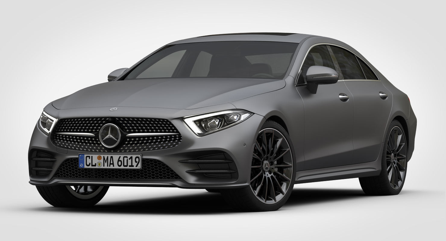 Mercedes-Benz CLS AMG Line 2019 detailed interior 3D model_2