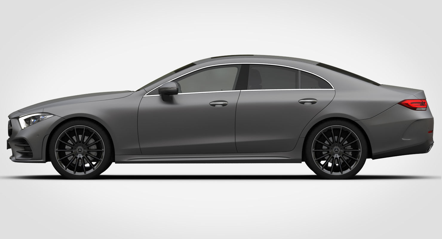 Mercedes-Benz CLS AMG Line 2019 detailed interior 3D model_11
