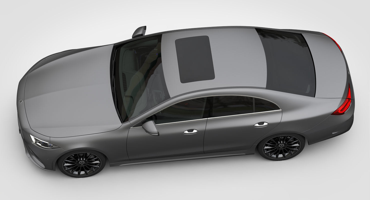 Mercedes-Benz CLS AMG Line 2019 detailed interior 3D model_8