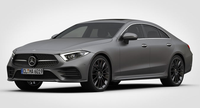 Mercedes-Benz CLS AMG Line 2019 detailed interior 3D model