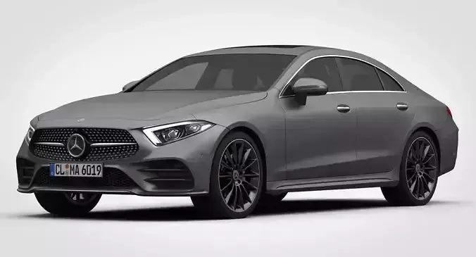 Mercedes-Benz CLS AMG Line 2019 detailed interior 3D model