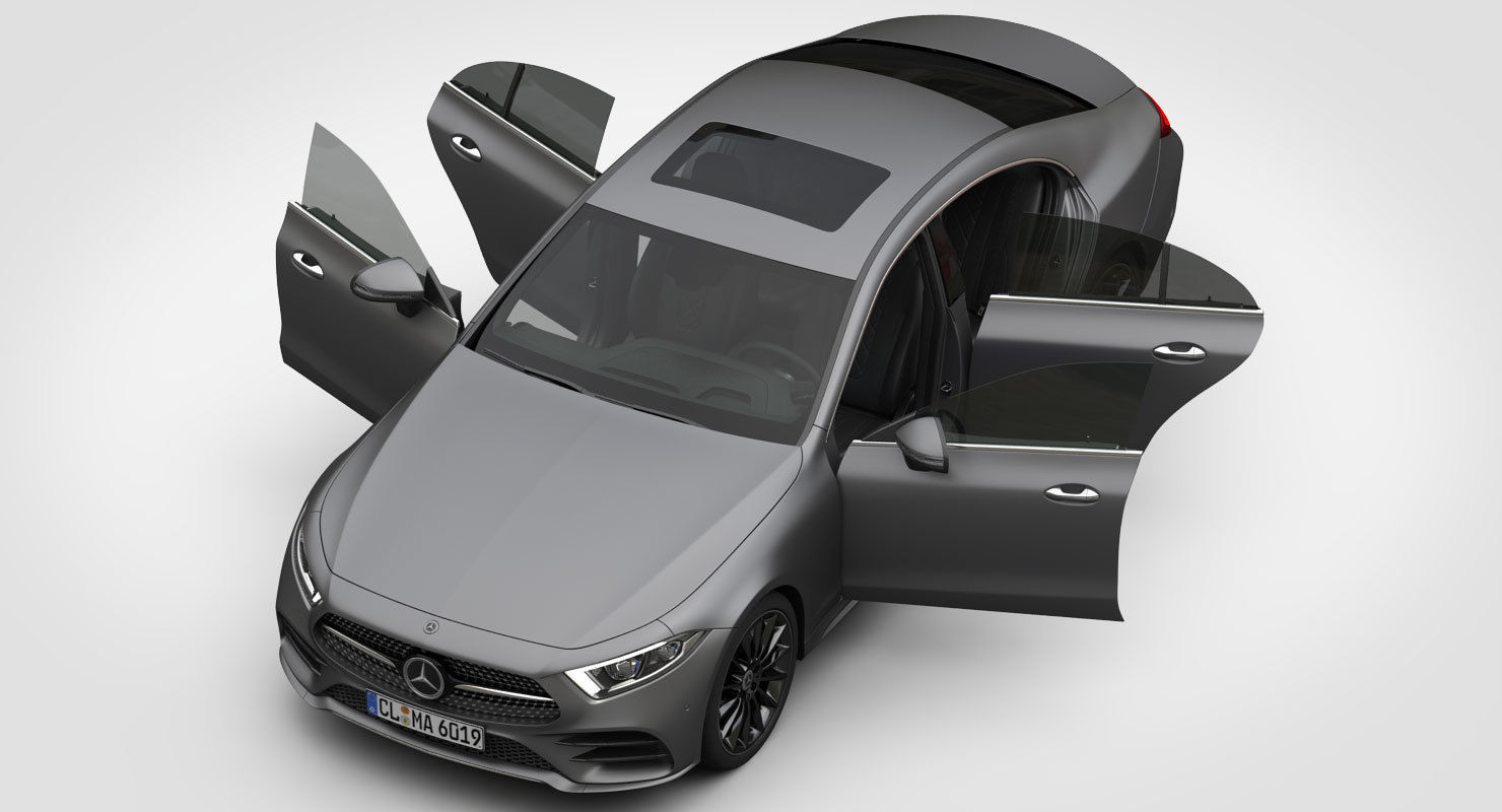 Mercedes-Benz CLS AMG Line 2019 detailed interior 3D model_13