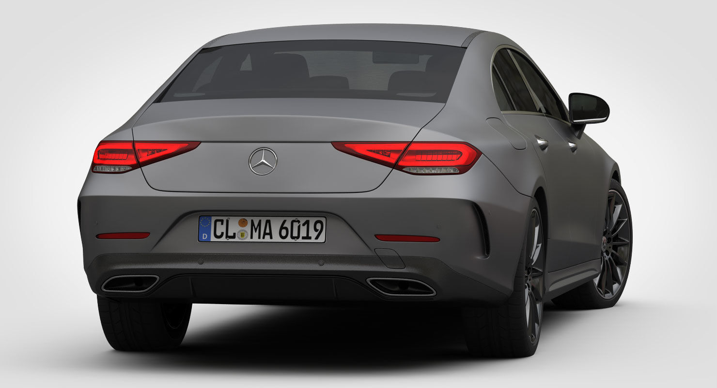 Mercedes-Benz CLS AMG Line 2019 detailed interior 3D model_7