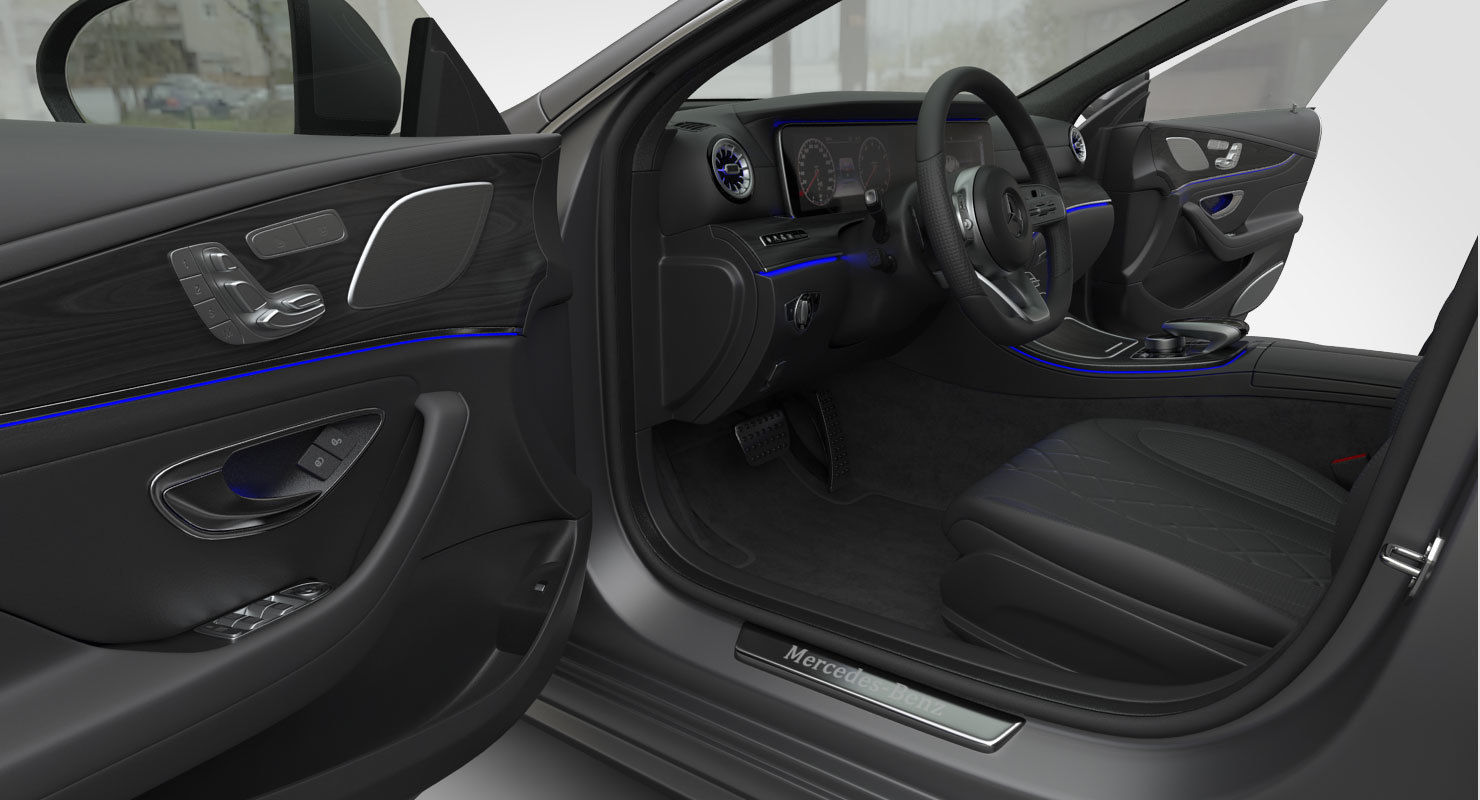 Mercedes-Benz CLS AMG Line 2019 detailed interior 3D model_15