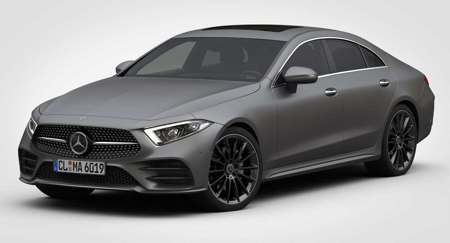 Mercedes-Benz CLS AMG Line 2019 detailed interior 3D model_6
